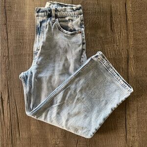 Abercrombie & Fitch The Crop Wide Leg Ultra High Rise Curve Love Jean